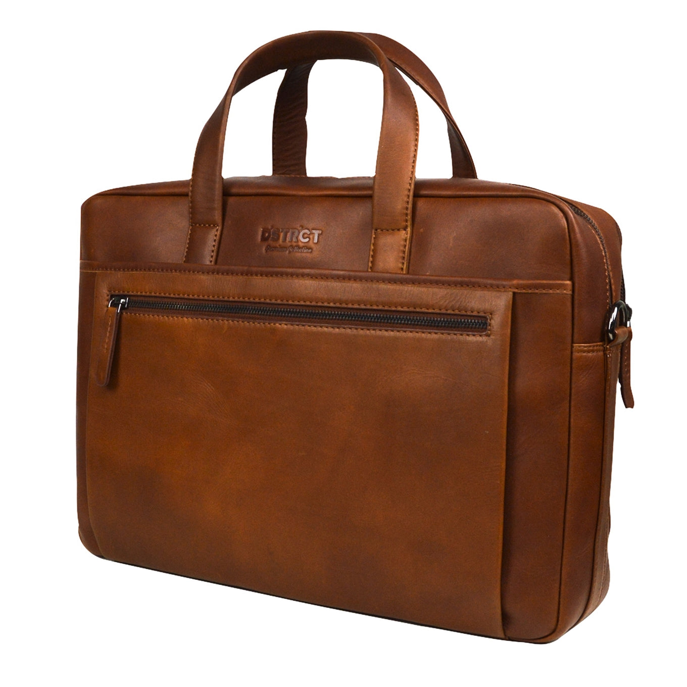 DSTRCT Premium Collection Laptopbag 17" cognac