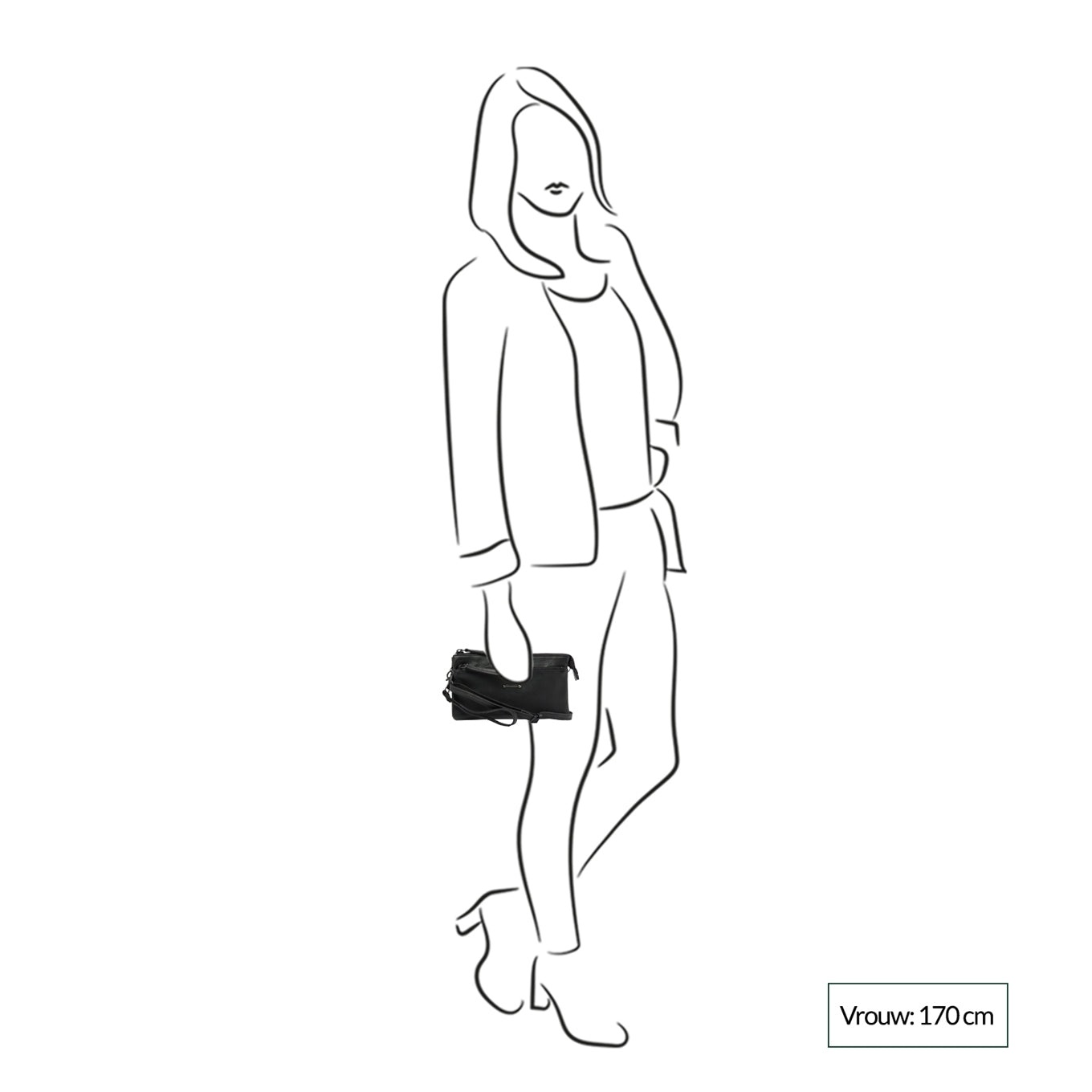 dR Amsterdam Tampa Shoulderbag/Clutch olive Women's bag