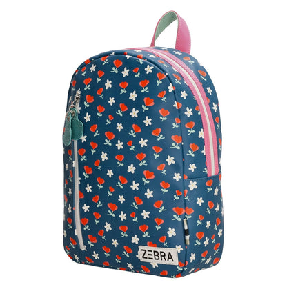 Zebra Trends Flower Backpack blau Kindertasche