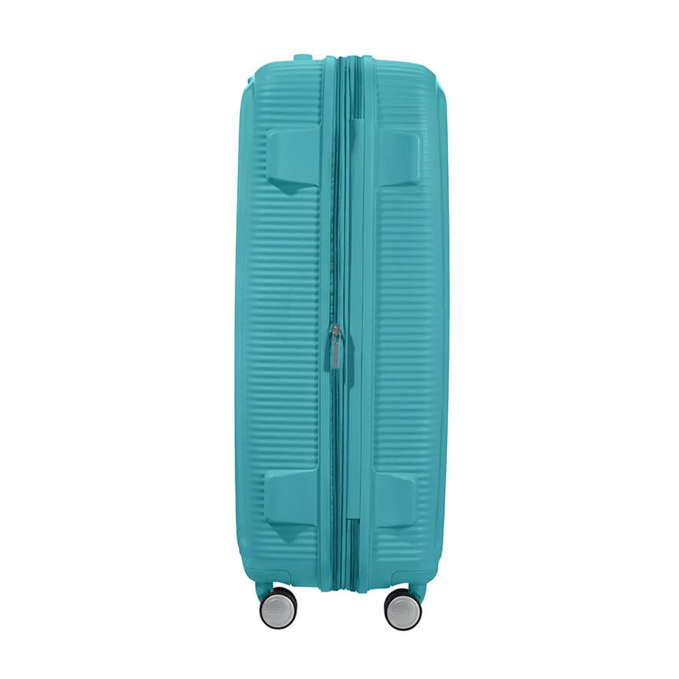 American Tourister Soundbox Spinner 77 Erweiterbarer türkisfarbener Tonic-Hartschalenkoffer