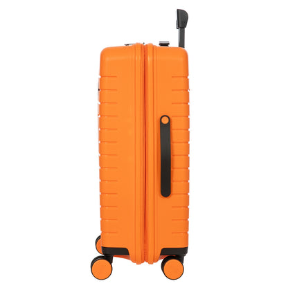 Bric's Ulisse Trolley Erweiterbarer mittlerer orangefarbener Hartschalenkoffer