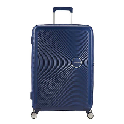 American Tourister Soundbox Spinner 77 Erweiterbares Hartschalenetui in Mitternachtsblau