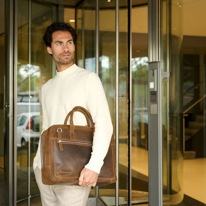 Plevier Coventry Laptop bag 15.6" brown