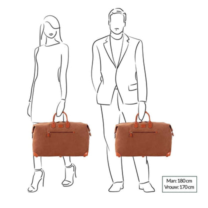 Bric's Life Reisetasche 55 kamelfarbene Wochenendtasche