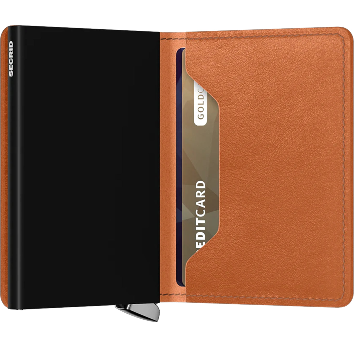 Secrid Slimwallet Premium Basco cognac Damenbrieftasche