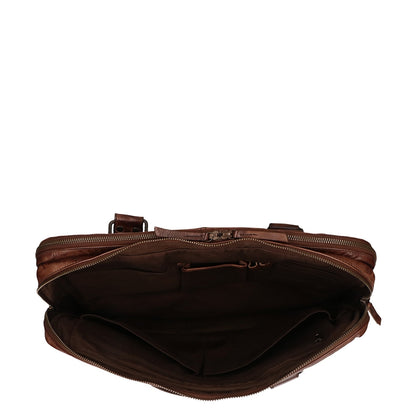 Bear Design Cow Lavato Laptoptas bruin