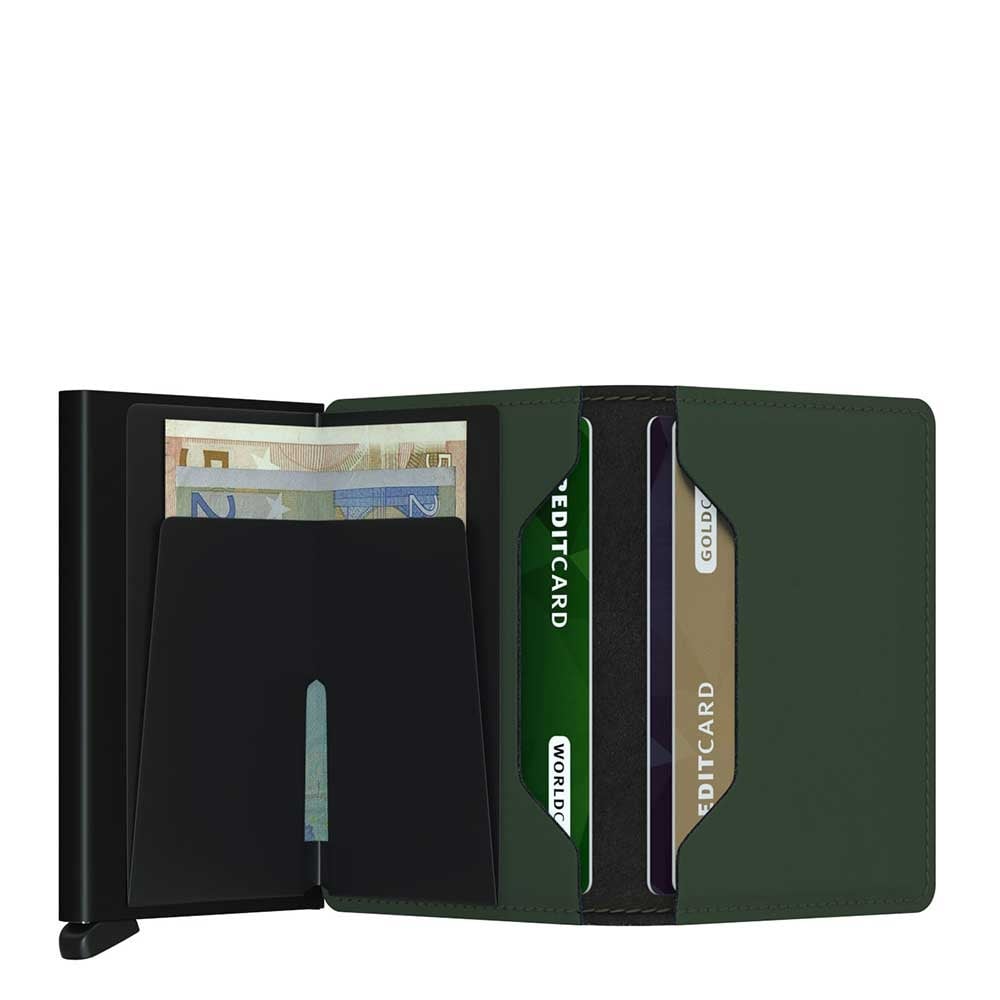 Secrid Slimwallet Portemonnee Matte green & black