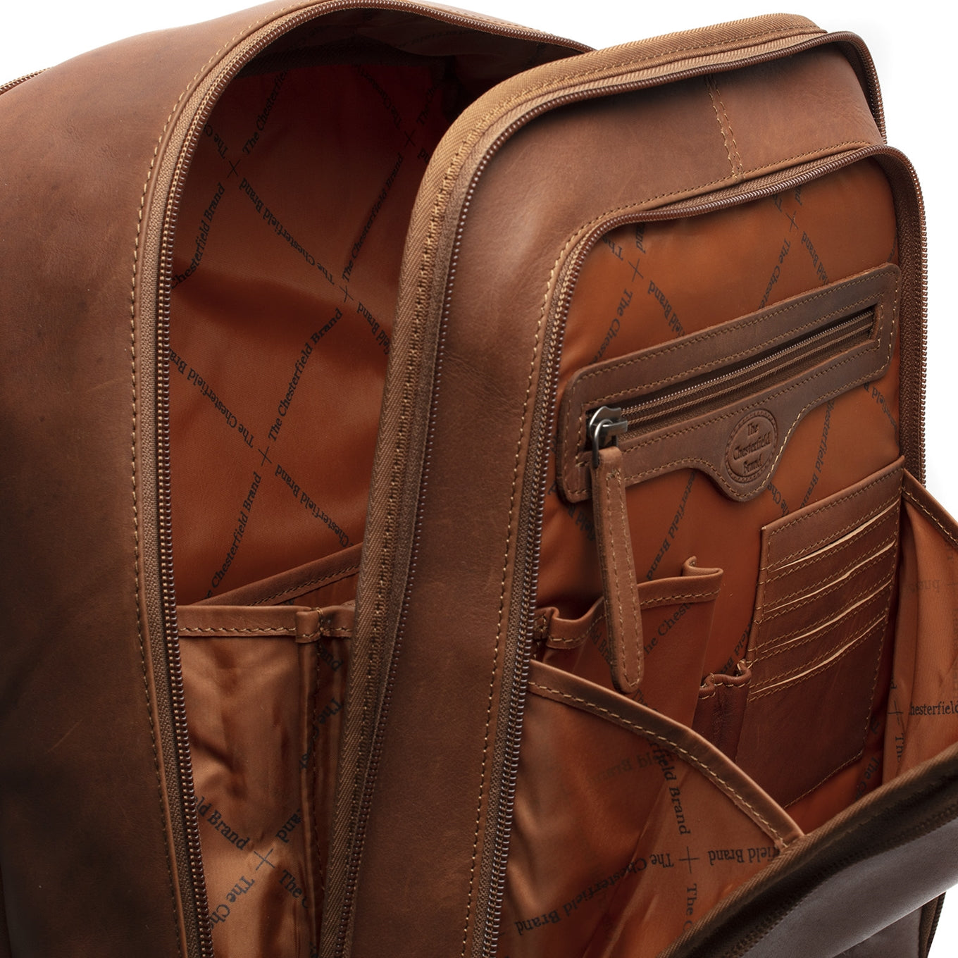 The Chesterfield Brand Detroit Laptoprugzak cognac