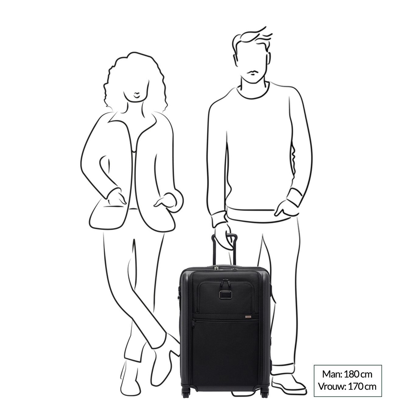 TUMI Alpha St EXP 4 Whl P/C black