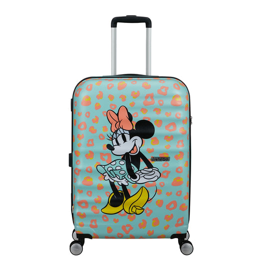 American Tourister Wavebreaker Disney Spinner 67/24 TSA Minnie Pastel Dots Hard Case
