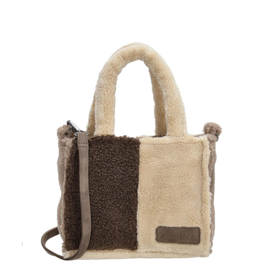 Zebra Trends Teddy Denise Handtasche dunkelbraun Damentasche