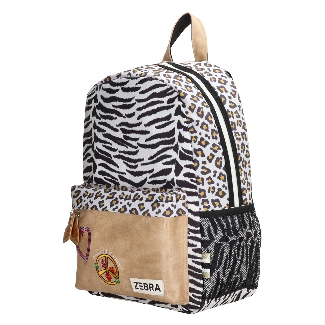 Zebra Trends Olivia Backpack white-beige