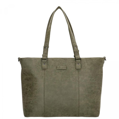 Enrico Benetti Kate 15'' Laptop Shoulderbag olijfgroen