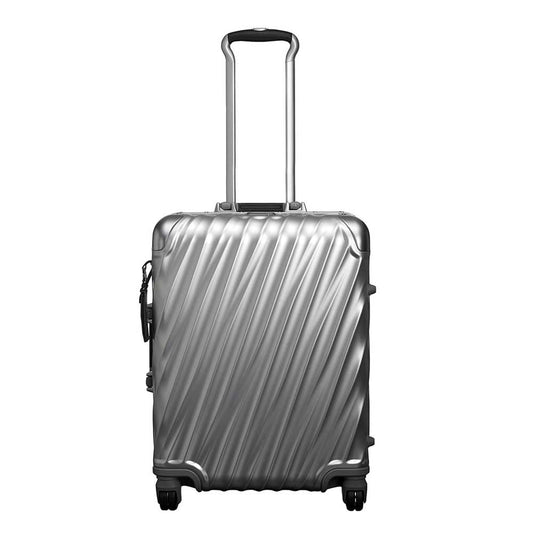 Tumi 19-Grad-Aluminium-Continental-Handgepäck-Hartschalenkoffer in Silber