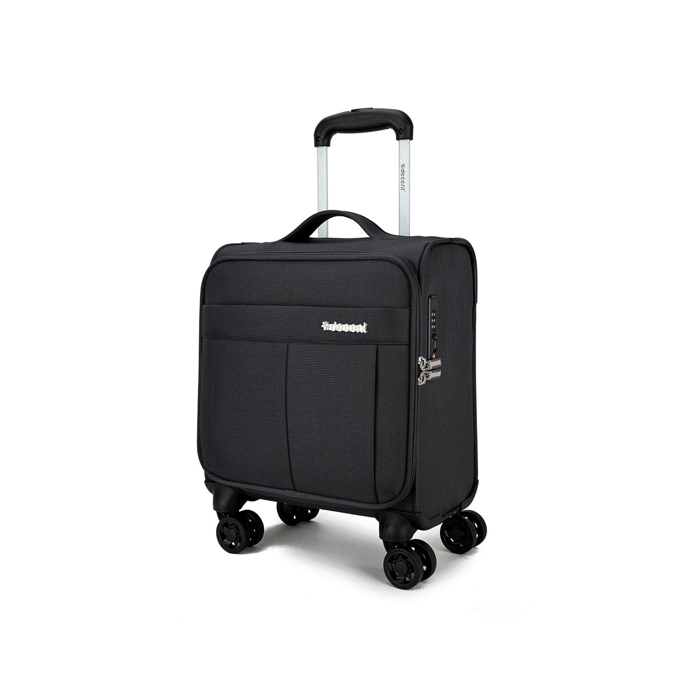 Decent D-Upright Underseater Trolley 42cm black Soft suitcase