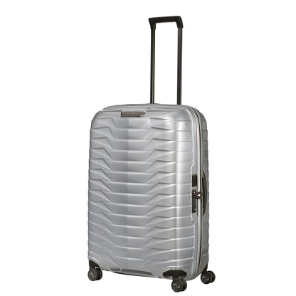 Samsonite Proxis Spinner 75 silbernes Hartschalenetui