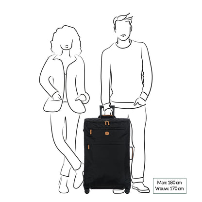 Bric's X-Travel Trolley 77 schwarz Weicher Koffer