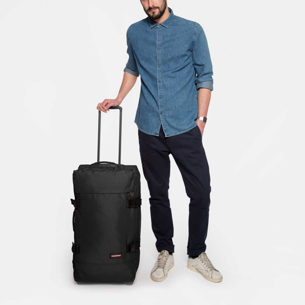 Eastpak Tranverz M schwarze Trolley-Reisetasche