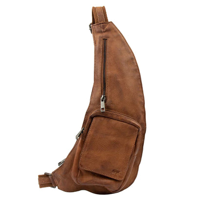 Bear Design Han Umhängetasche Cognac