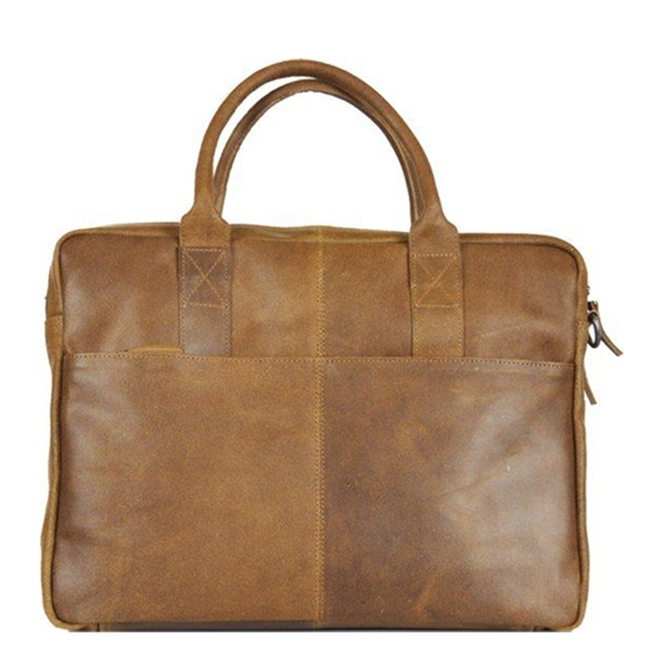 DSTRCT Limited Double Zip 15'' Laptoptas + sleutelhanger cognac