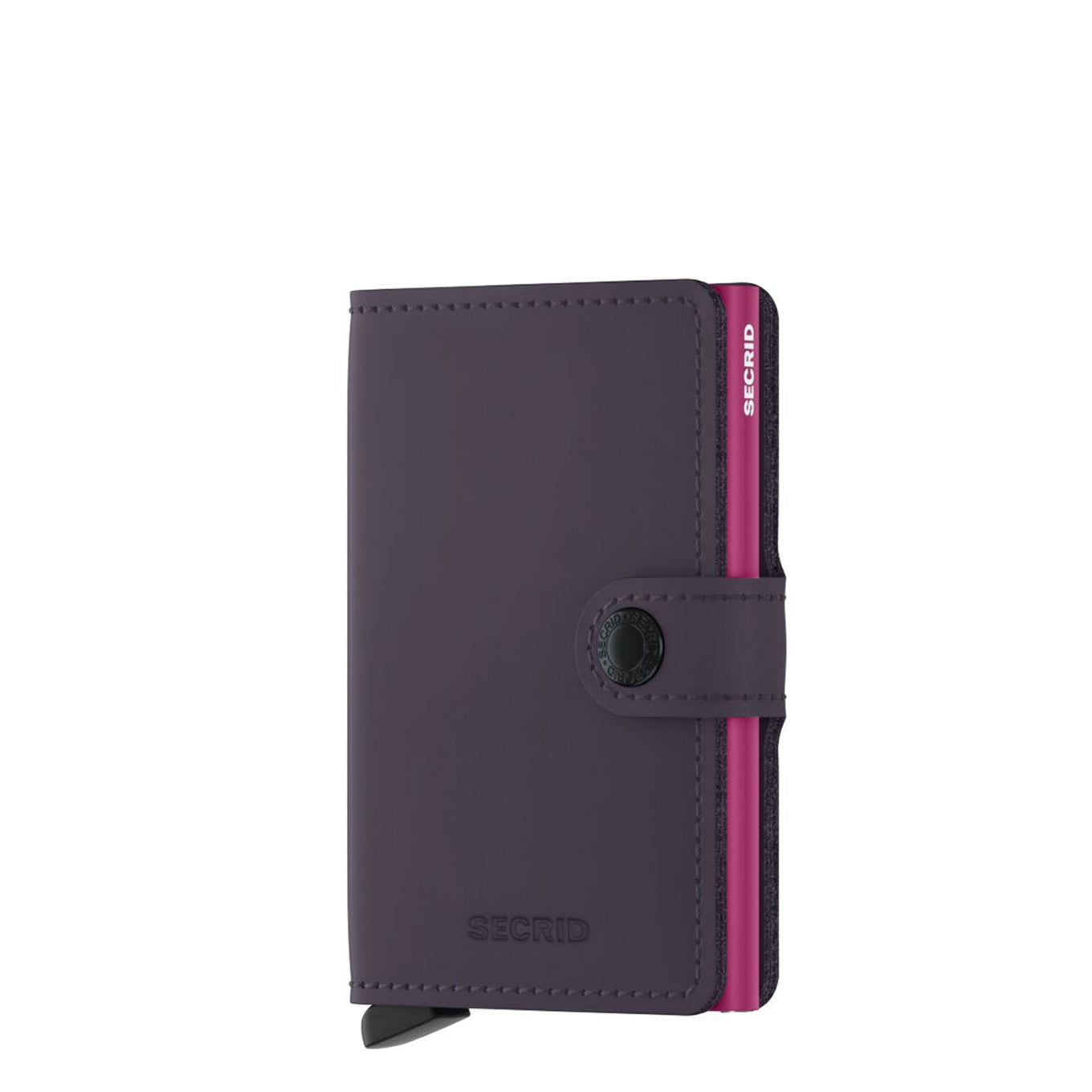 Secrid Miniwallet Mattes Damenportemonnaie in Dunkelviolett/Fuchsia