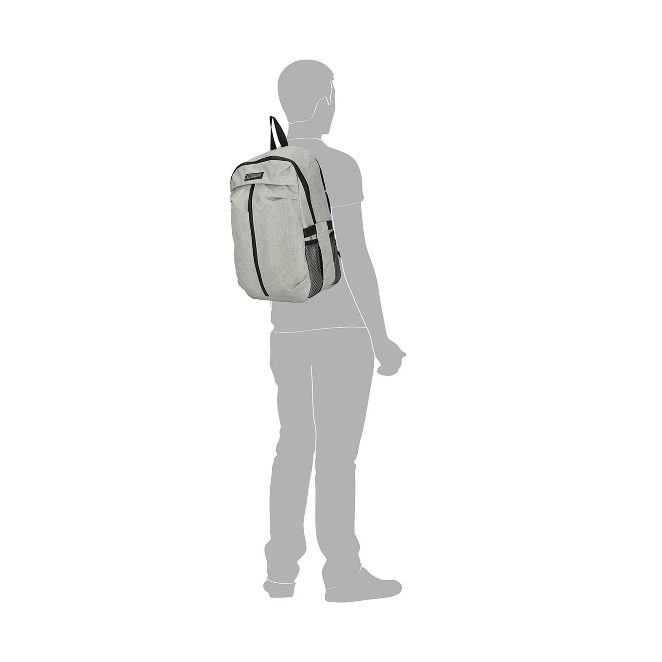 Enrico Benetti Newcastle Laptop Backpack 15" light grey