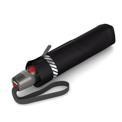 Knirps T-200 Medium Duomatic Regenschirm reflektierend schwarz