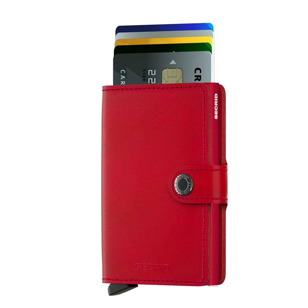 Secrid Miniwallet Portemonnee red leather