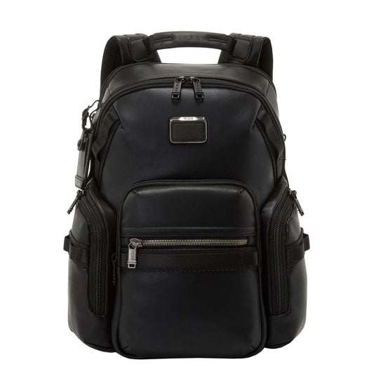 Tumi Alpha Bravo Nathan Navigation Backpack Leather black backpack