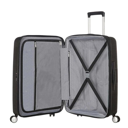 American Tourister Soundbox Spinner 67 Erweiterbarer Bass schwarz Hartschalenkoffer