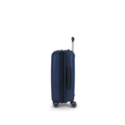 Gabol Brooklyn Kabinentrolley, erweiterbarer blauer Hartschalenkoffer