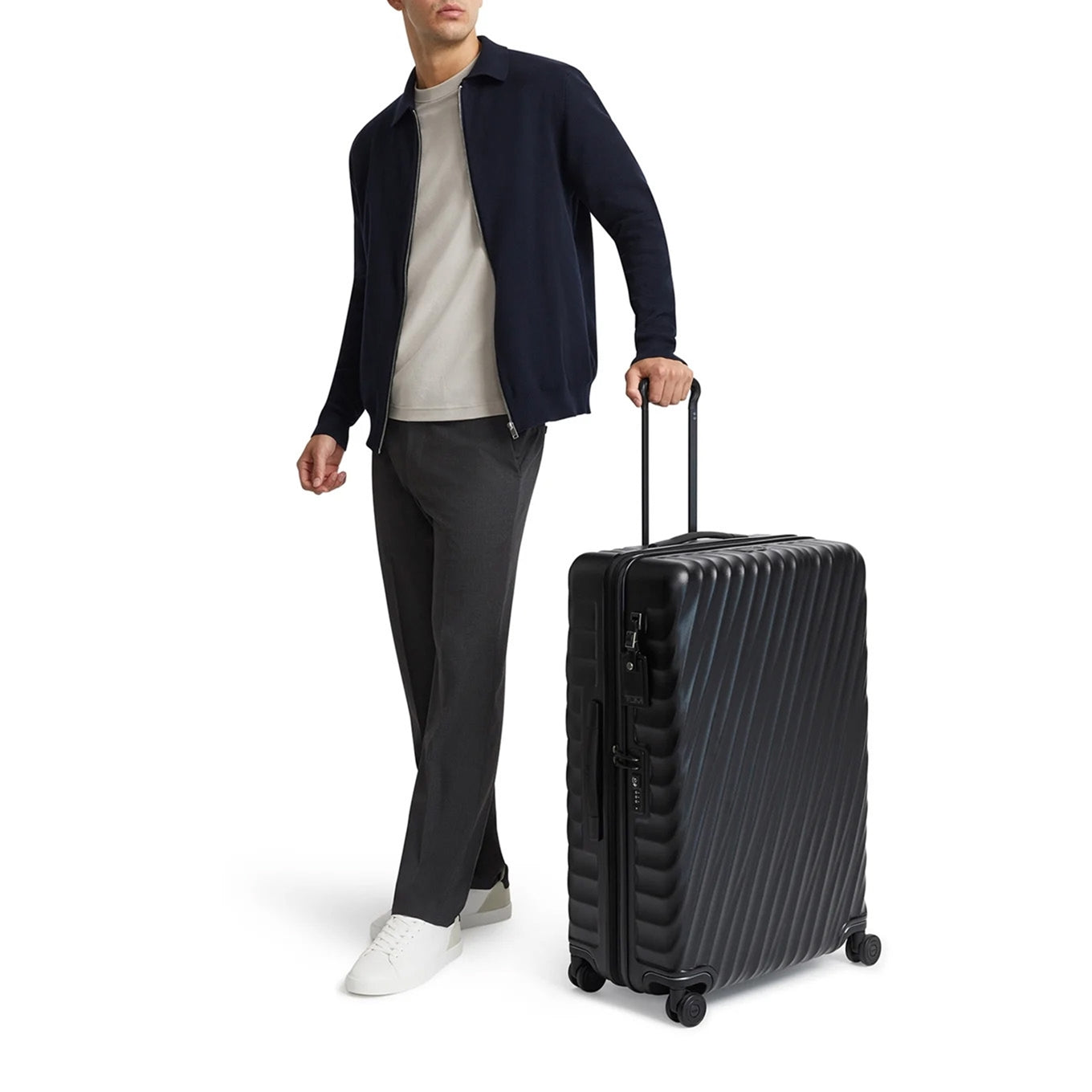 Tumi 19 Degree Ext Trip EXP 4 Whl P/C Hartschalenetui mit olivfarbener Textur