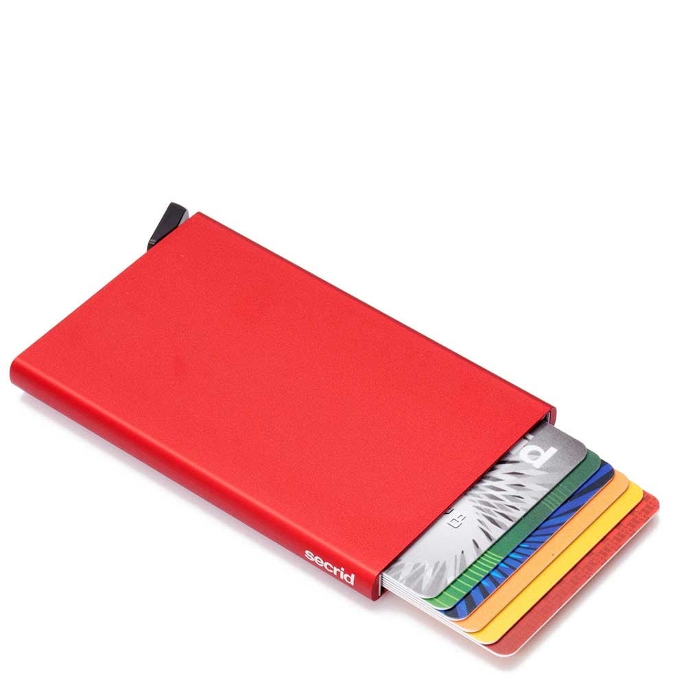 Secrid Cardprotector Kartenhalter rot Damenbrieftasche