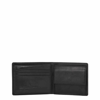 Castelijn &amp; Beerens Gaucho Billfold 9 Kreditkarten schwarze Herrenbrieftasche
