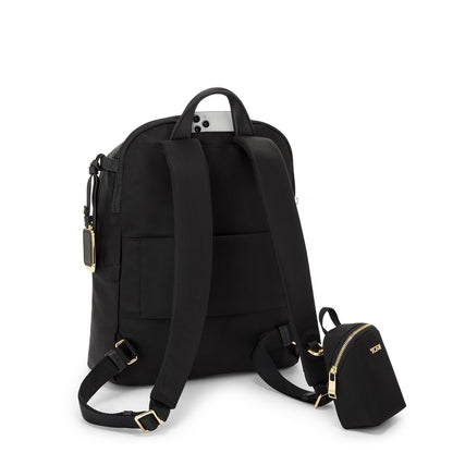 Tumi Voyageur Halsey Rucksack schwarz/goldener Rucksack