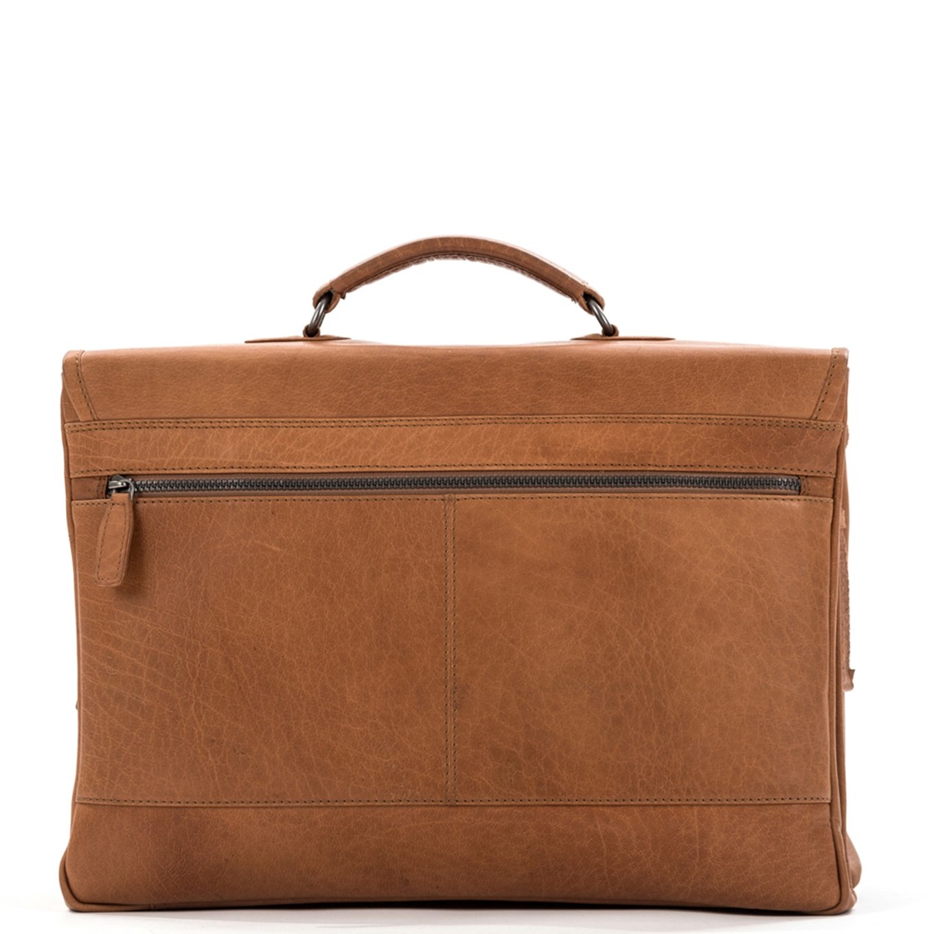 Plevier Quartz Volnerf 3-vaks Laptoptas 15.6" cognac