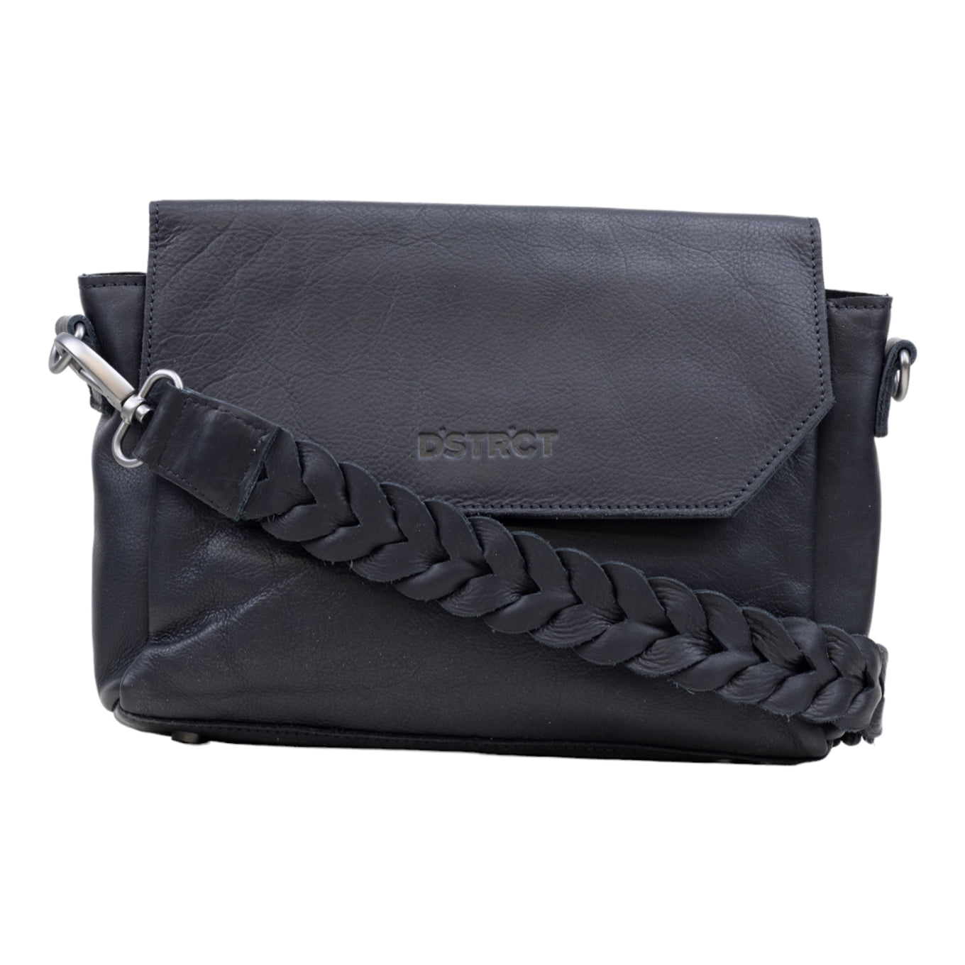 DSTRCT Preston Park Shoulder Bag Flap Bag L black