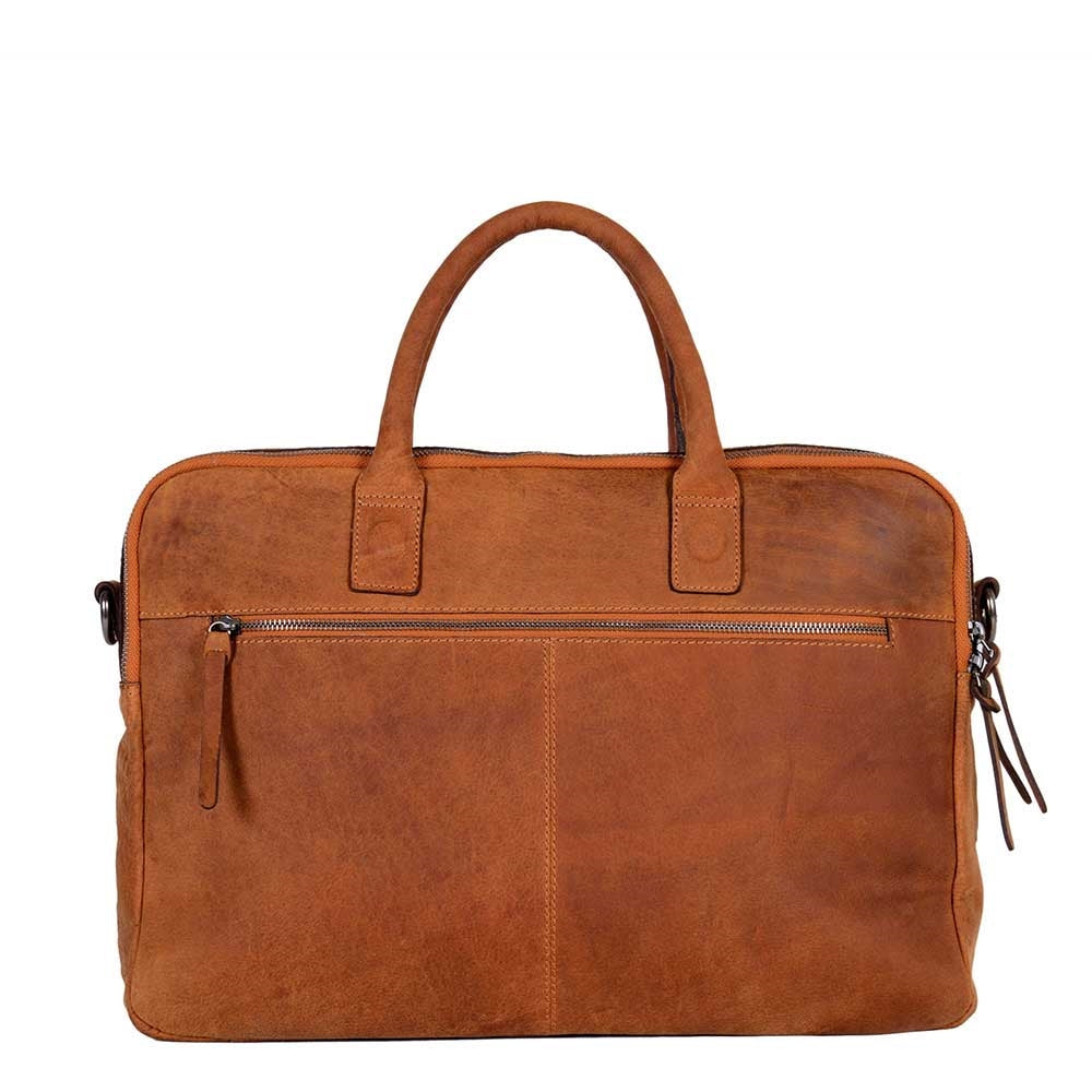 DSTRCT Wall Street Workingbag 17" cognac