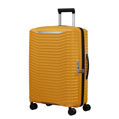 Samsonite Upscape Spinner 75 Erweiterbarer gelber Hartschalenkoffer