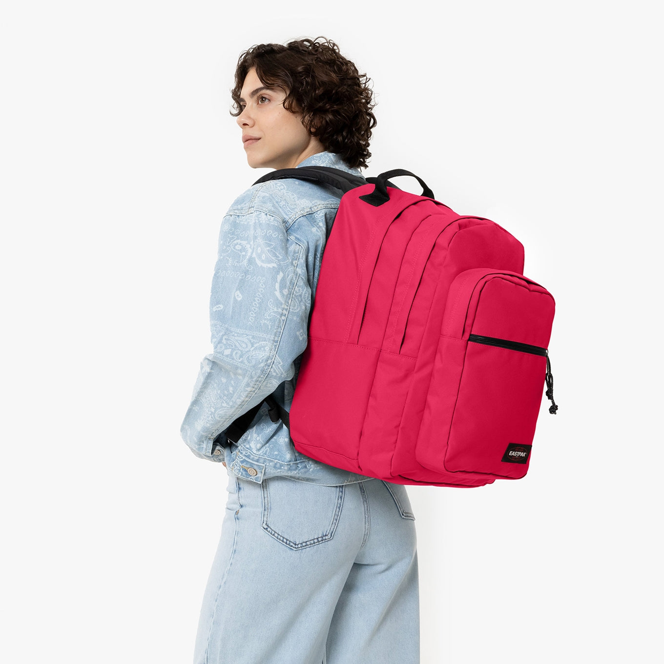 Eastpak Morius strawberry pink backpack