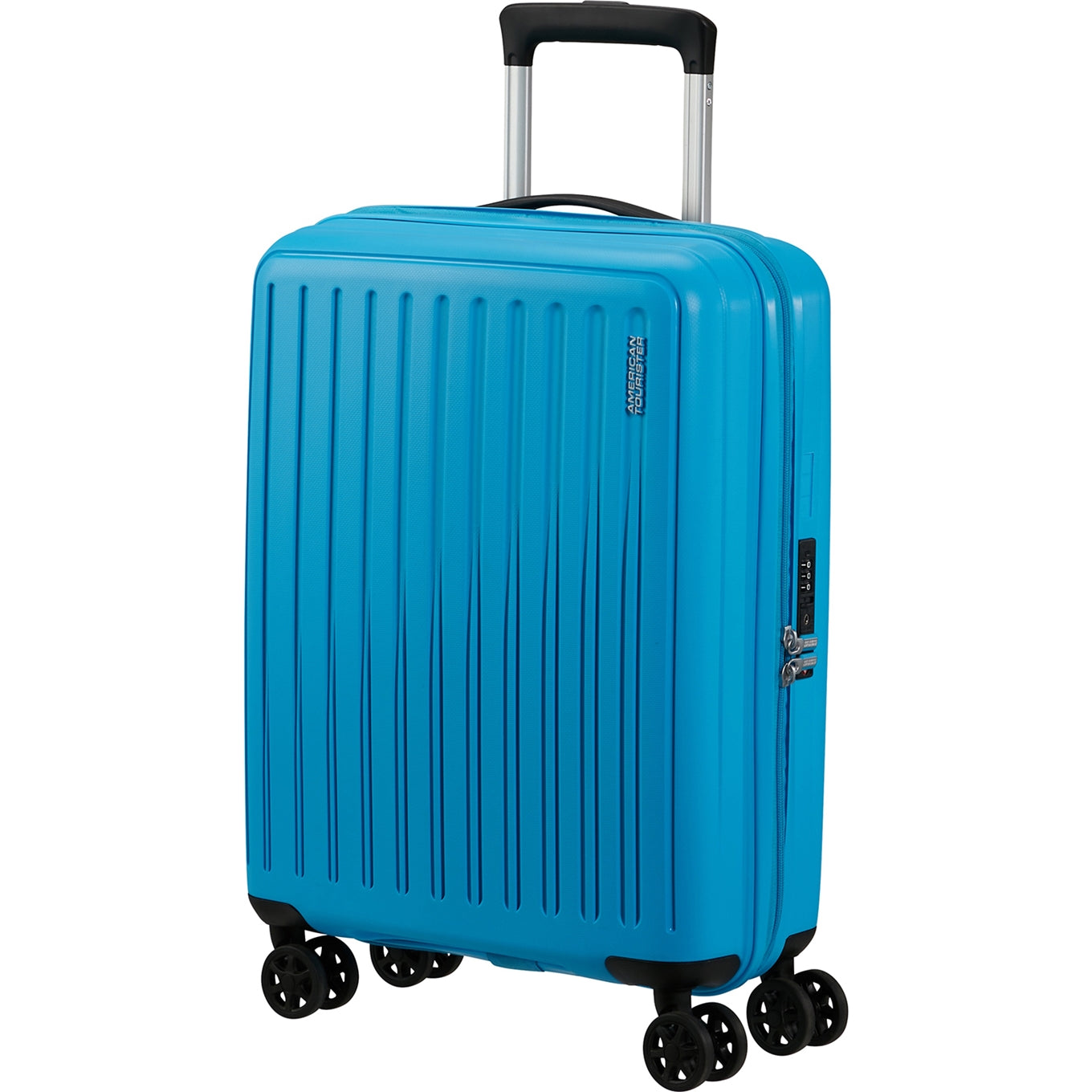 American Tourister Rejoy Spinner 55/20 TSA azurblauer Hartschalenkoffer