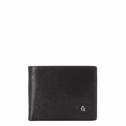 Castelijn &amp; Beerens Gaucho Billfold mit Innenreißverschluss schwarze Herrenbrieftasche