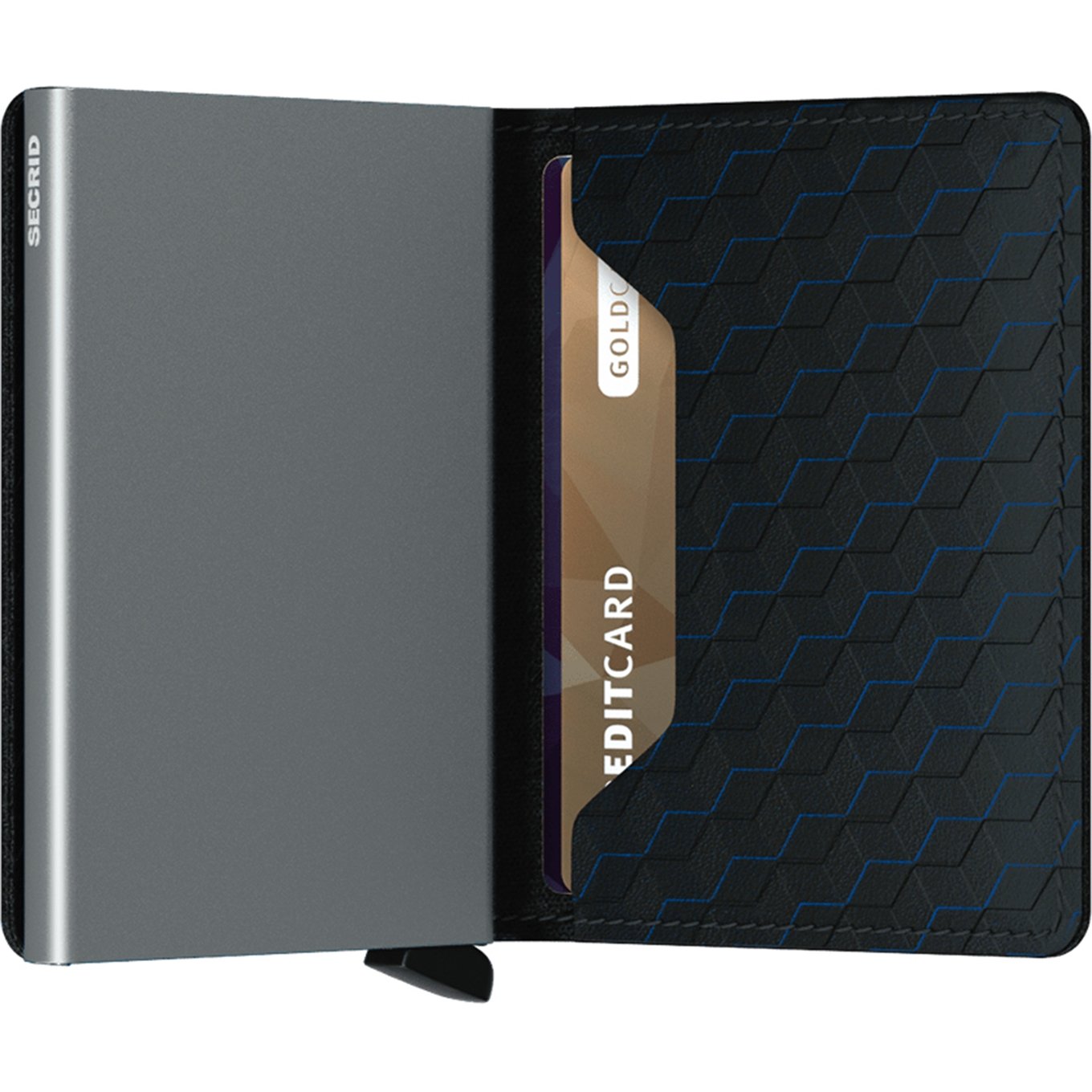 Secrid Slimwallet Wallet Optisches Damenportemonnaie in Schwarz und Titan