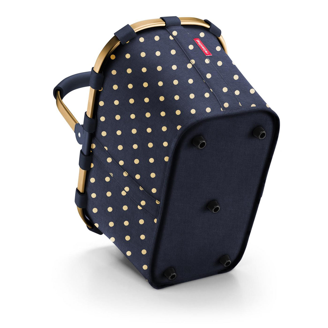 Reisenthel Shopping Carrybag frame metallic dots blue