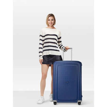 Samsonite S'Cure Spinner 75 dunkelblaues Hartschalenetui