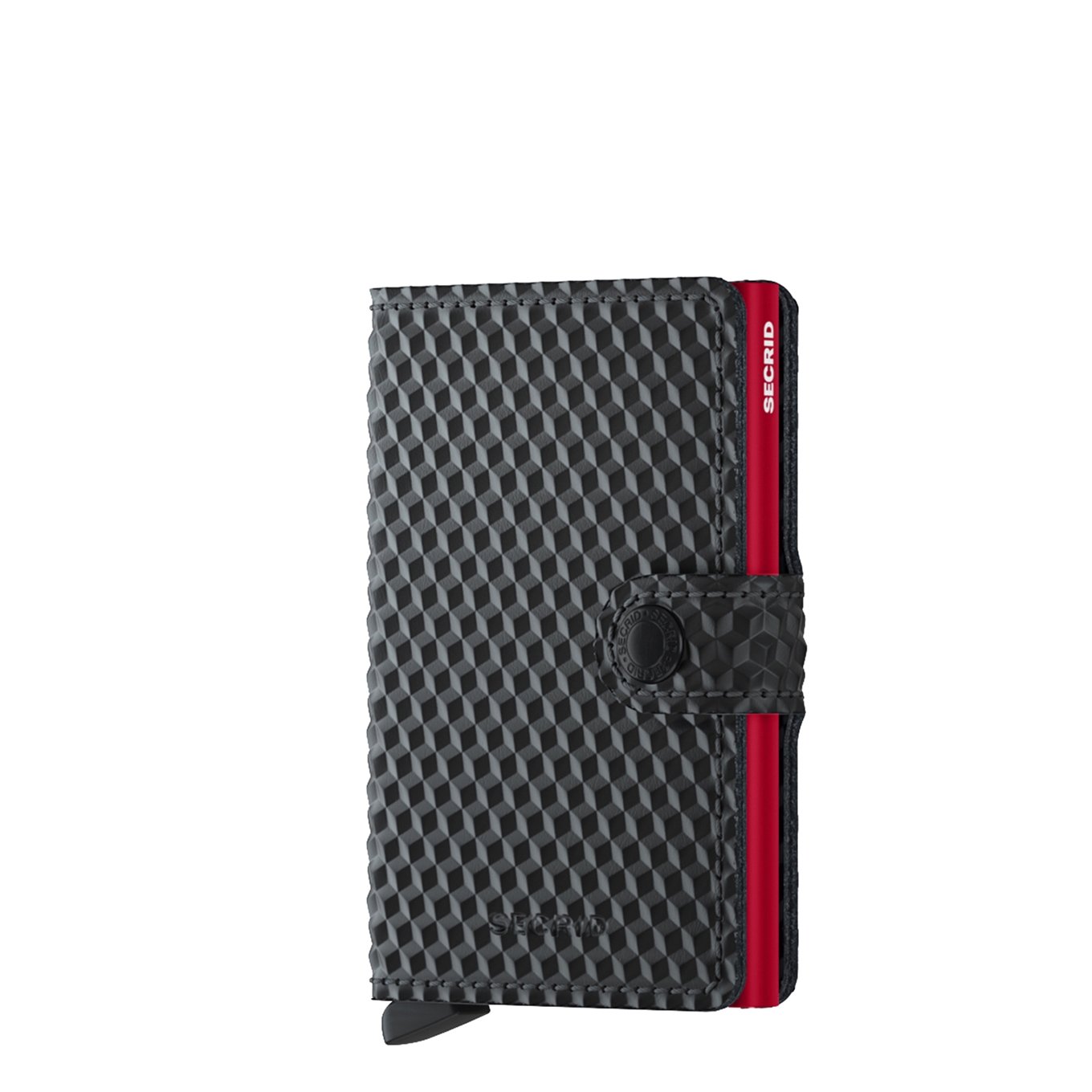 Secrid Miniwallet Wallet Cubic schwarz-rote Damenbrieftasche