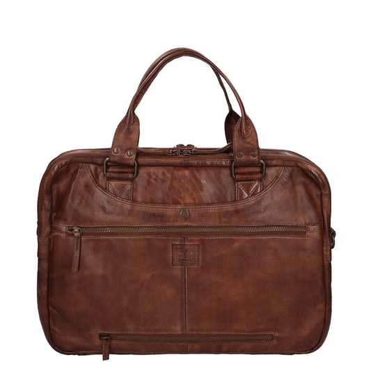 Bear Design Cow Lavato Laptoptas bruin