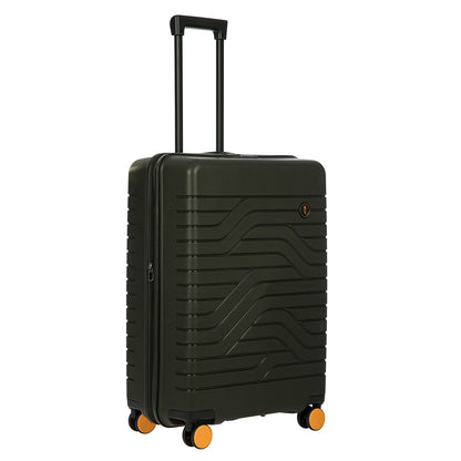 Bric's Ulisse Trolley Erweiterbarer mittlerer olivfarbener Hartschalenkoffer
