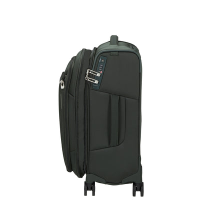 Samsonite Respark Spinner 55/35 Erweiterbarer waldgrüner Weichkoffer