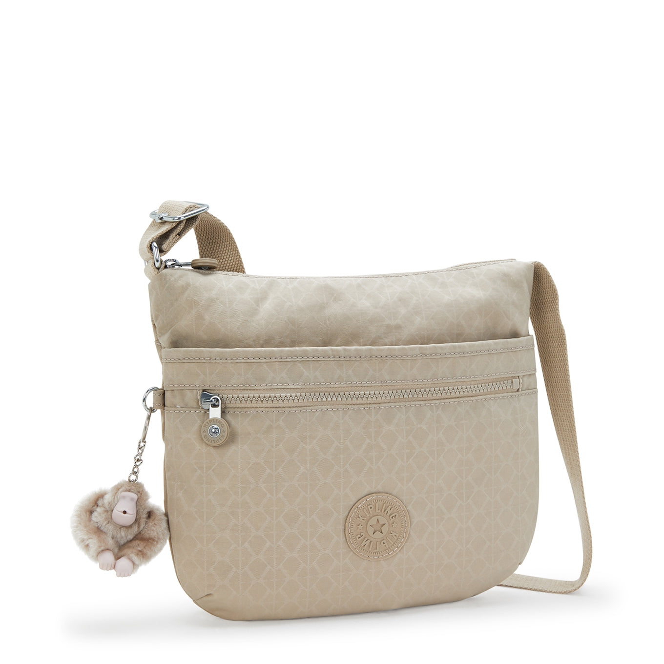Kipling Arto sign beige emb Women's bag